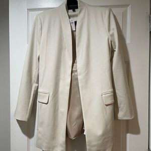 Banana Republic cream blazer with tie waist